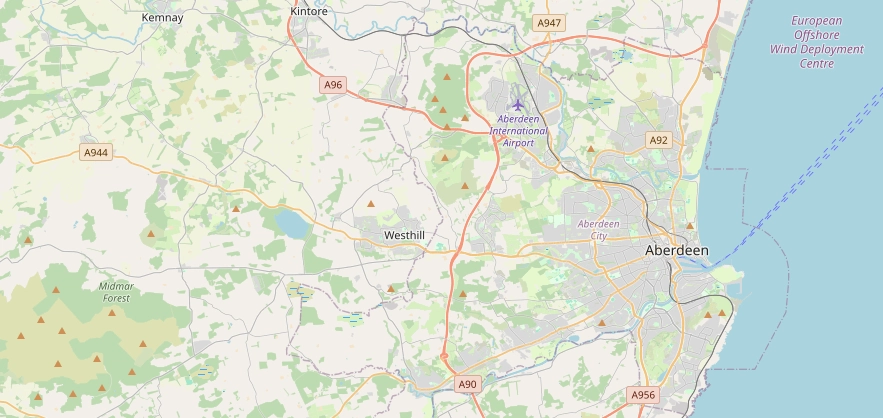 Map of the Aberdeen area we cover